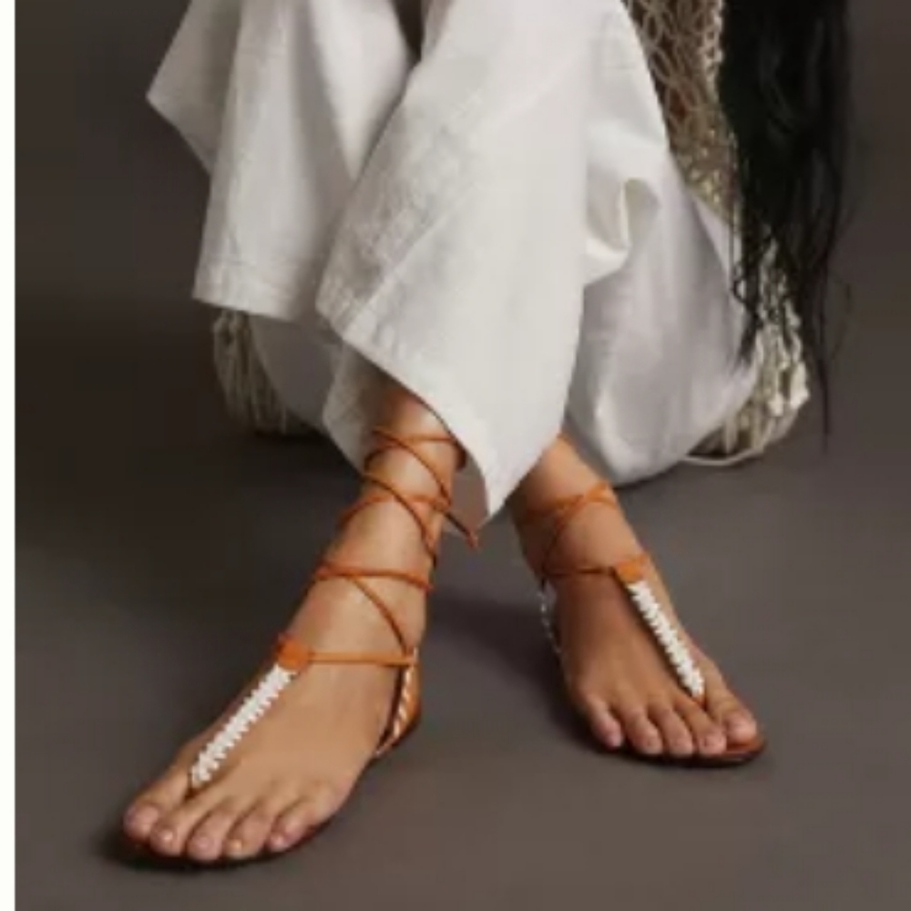 Tie-Up Thong Sandals